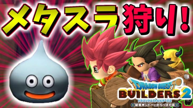 【DQB2】経験値ガッポリ!!メタルスライム!レアドロップも!!【ドラゴンクエストビルダーズ２】赤髪のとも:16