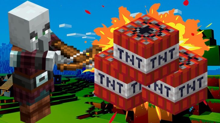 マインクラフトで爆弾を使って敵の塔を大爆破！！！ – Minecraft Part4