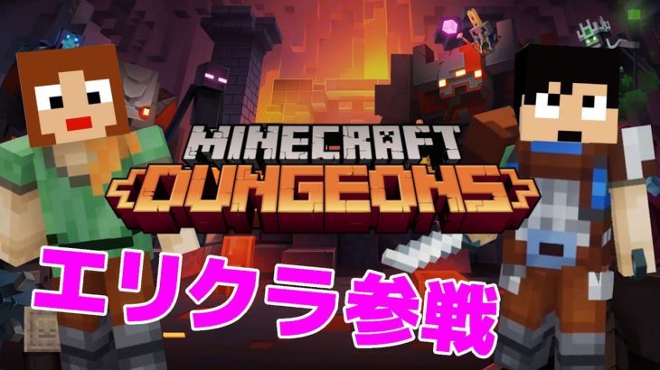 【マインクラフト ダンジョンズ】夫婦で挑んだら大変な事にwww