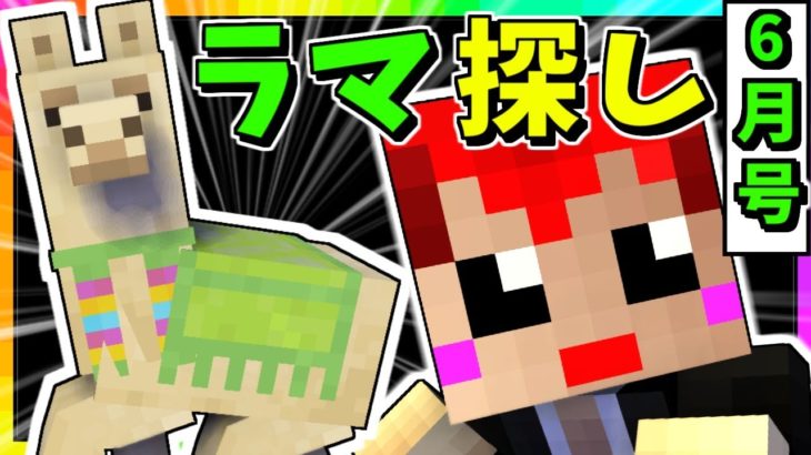 【生がみんクラフト】ラマでロープで繋ぐとキャラバンできる!?【マインクラフト】2020年6月号LIVE