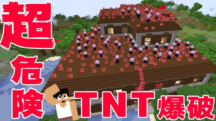 【カズクラ2020】過去最大級のTNTで森の館を破壊！？マイクラ実況 PART356