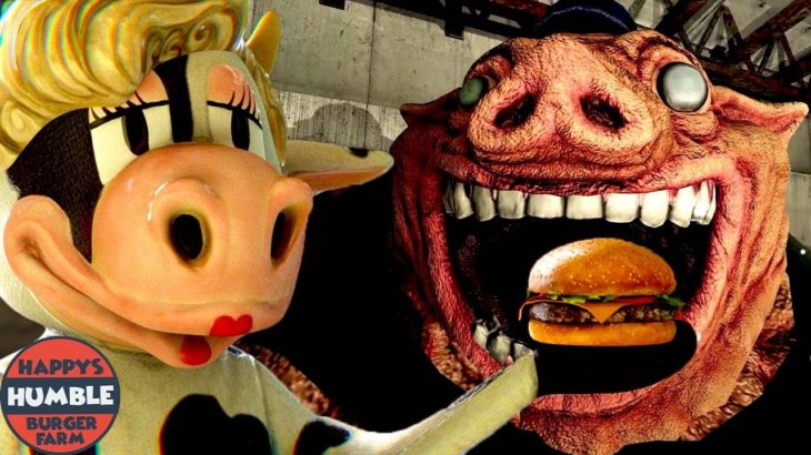 怪奇現象が起きまくる不気味なバーガー屋でバイトするホラーゲームが怖すぎる【 Happy’s Humble Burger Farm 】