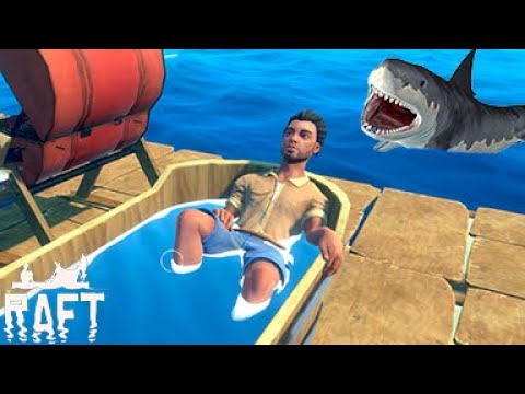 殺人ザメの住む海をイカダに乗って漂流生活するサバイバルゲーム 「 Raft 正式リリース 」 Part2