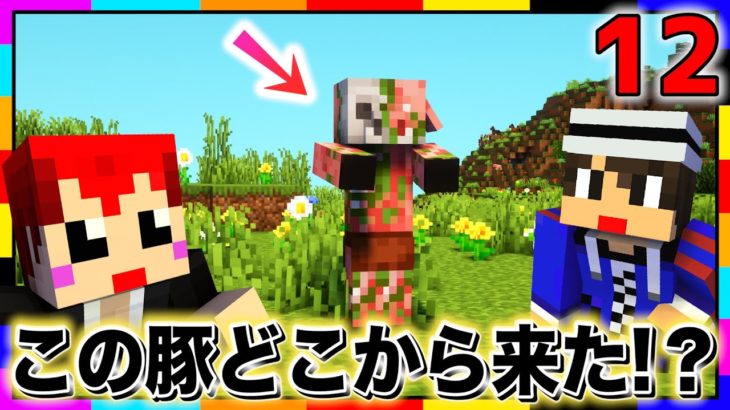 【あかがみん】現世を夢見たゾンビ豚の悲劇【マインクラフト/あかがみんクラフトGO/赤髪のとも】#12