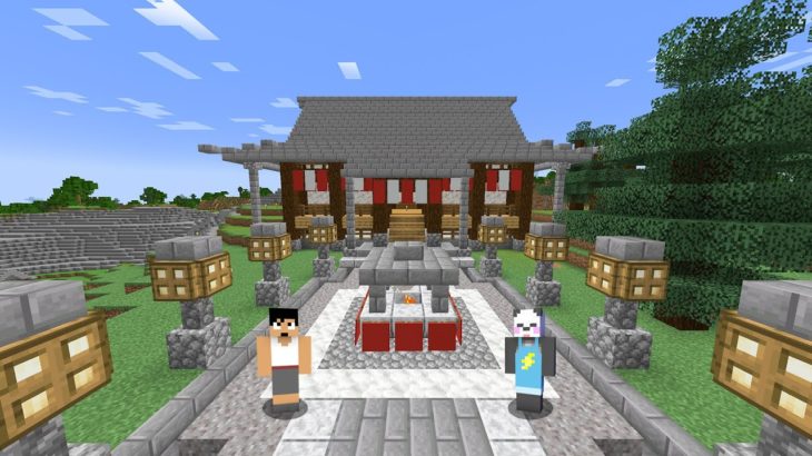 【復興祈願】今年も神社が完成しました。PART357【マイクラ】