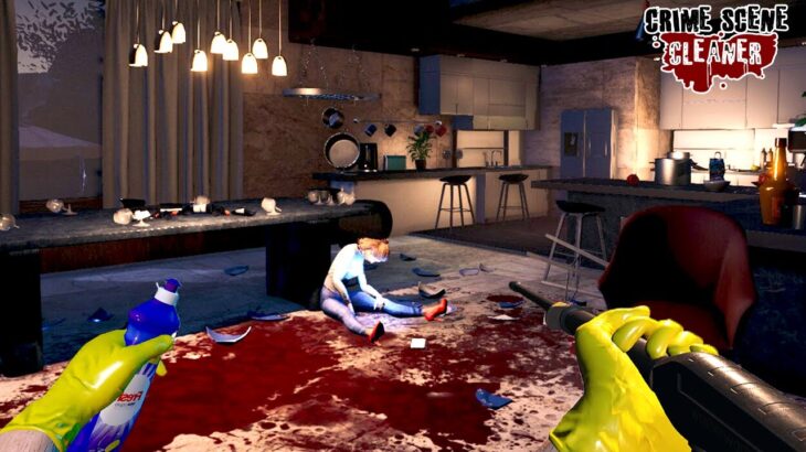 マフィアの依頼を受けて殺人現場をキレイにお掃除するゲーム【Crime Scene Cleaner】