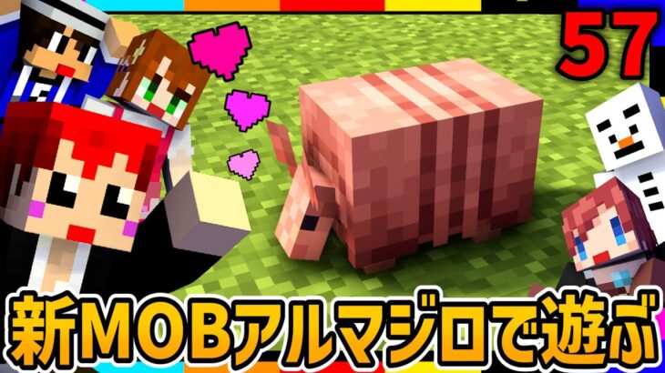 【マイクラ】「このアルマジロ ○○に似てる」ソーラさんの毒舌がヒドイｗ【あかがみんクラフトGO/赤髪のとも/マインクラフト】#57