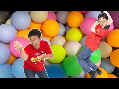 マックスむらいのピンポン玉チャレンジ[Ping Pong Ball Challenge] 4球目