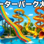 なんでもありの「自分のウォーターパークを経営できるゲーム」【Waterpark Simulator】